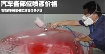 汽车前后门喷漆多少钱