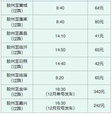 胶州到南昌汽车票多少钱(胶州至南昌汽车票价查询) 胶州到南昌汽车票多少钱(胶州至南昌汽车票价查询)