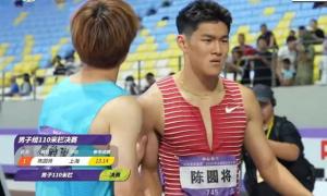 陈圆将夺男子110米栏冠军 陈圆将夺男子110米栏冠军
